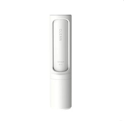 White reusable pet hair remover roller — self-cleaning lint roller for couches, clothing, and car interiors